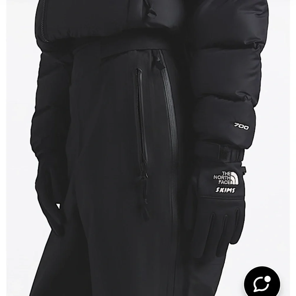The North Face Black Ski Gloves with Logo